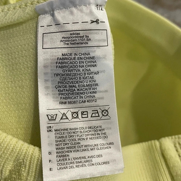 NWOT adidas x IVY Park Knit Skirt in Yellow Tint GR1457 - Picture 6 of 12